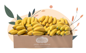 Cesta con plátanos.